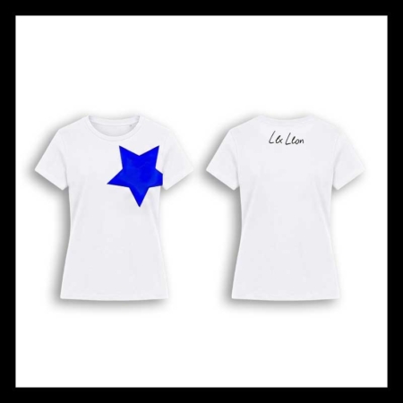 Lex Leon Stern T-Shirt Weiß für Damen